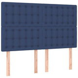 Vidaxl hoofdbord blauw 144x5x118 128 cm stof