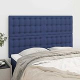 Vidaxl hoofdbord blauw 144x5x118 128 cm stof