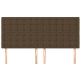 Vidaxl hoofdbord donkerbruin 160x5x118 128 cm stof