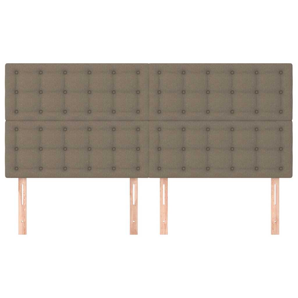 Vidaxl hoofdbord taupe 160x5x118 128 cm stof