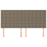 Vidaxl hoofdbord taupe 160x5x118 128 cm stof