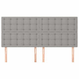 Vidaxl hoofdbord lichtgrijs 180x5x118 128 cm stof