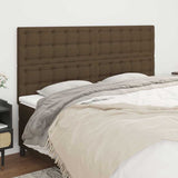 Vidaxl hoofdbord donkerbruin 200x5x118 128 cm stof