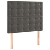 Vidaxl hoofdbord donkergrijs 80x5x118 128 cm fluweel