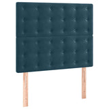 Vidaxl hoofdbord donkerblauw 80x5x118 128 cm fluweel
