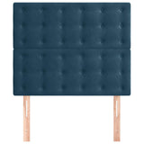 Vidaxl hoofdbord donkerblauw 80x5x118 128 cm fluweel