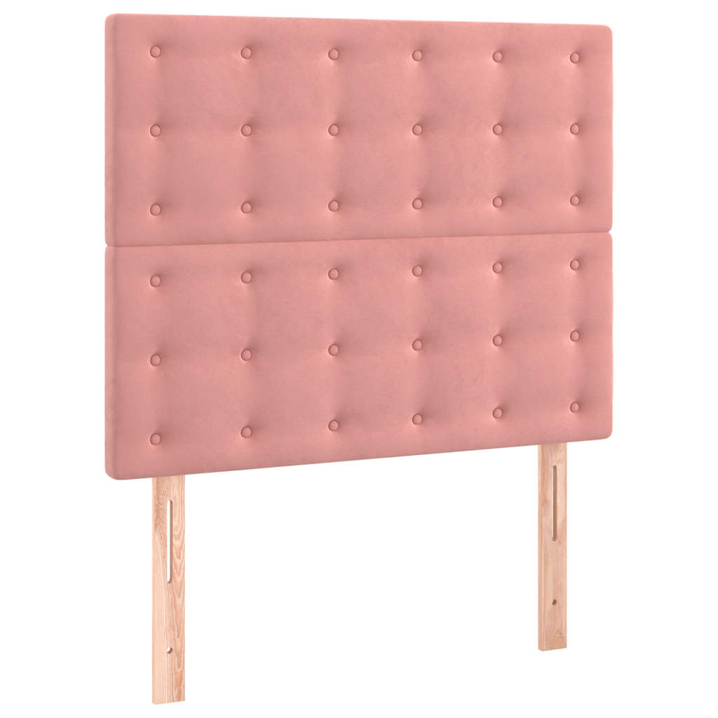 Vidaxl hoofdbord roze 80x5x118 128 cm fluweel