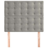 Vidaxl hoofdbord lichtgrijs 90x5x118 128 cm fluweel