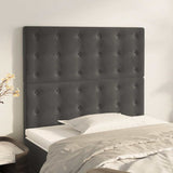 Vidaxl hoofdbord donkergrijs 90x5x118 128 cm fluweel
