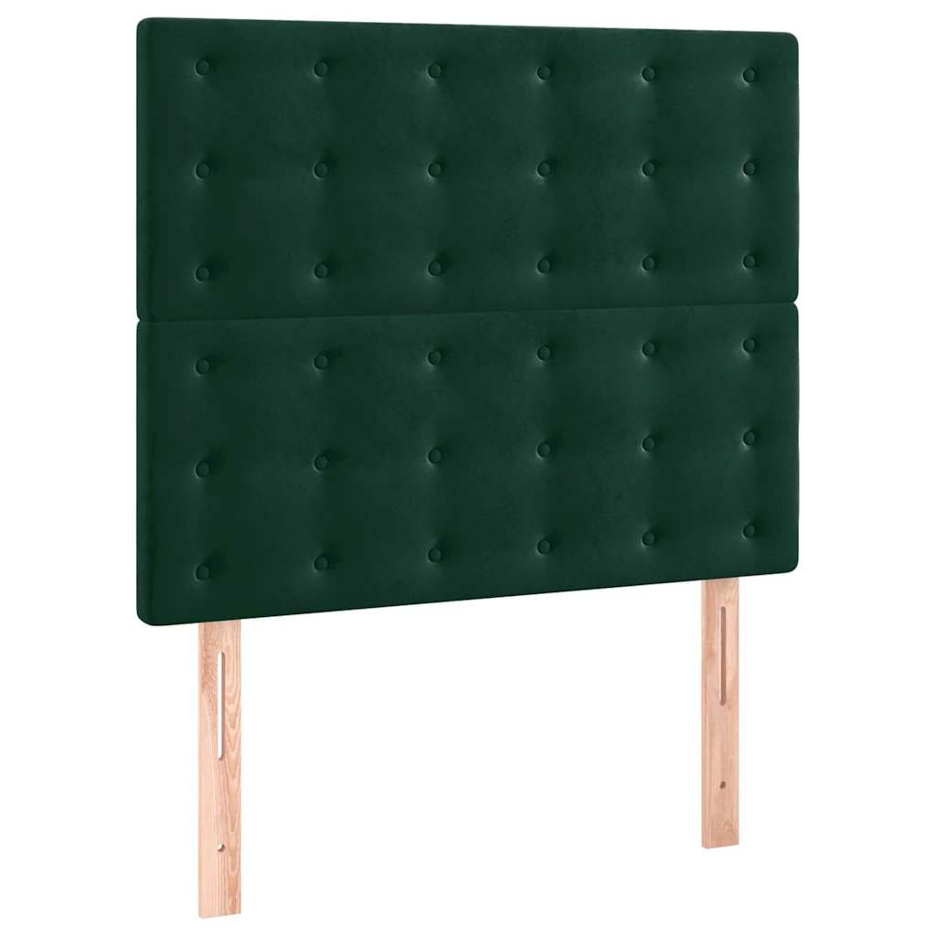Vidaxl hoofdbord donkergroen 90x5x118 128 cm fluweel