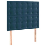 Vidaxl hoofdbord donkerblauw 90x5x118 128 cm fluweel