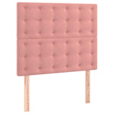 Vidaxl hoofdbord roze 90x5x118 128 cm fluweel
