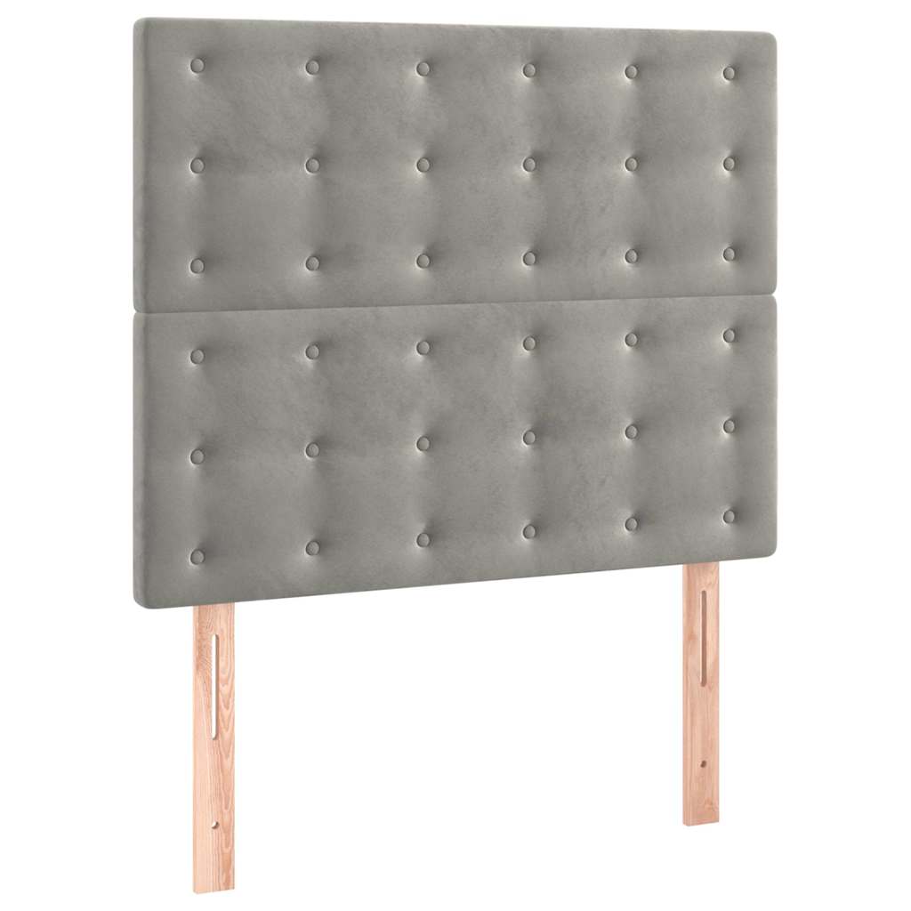 Vidaxl hoofdbord lichtgrijs 100x5x118 128 cm fluweel