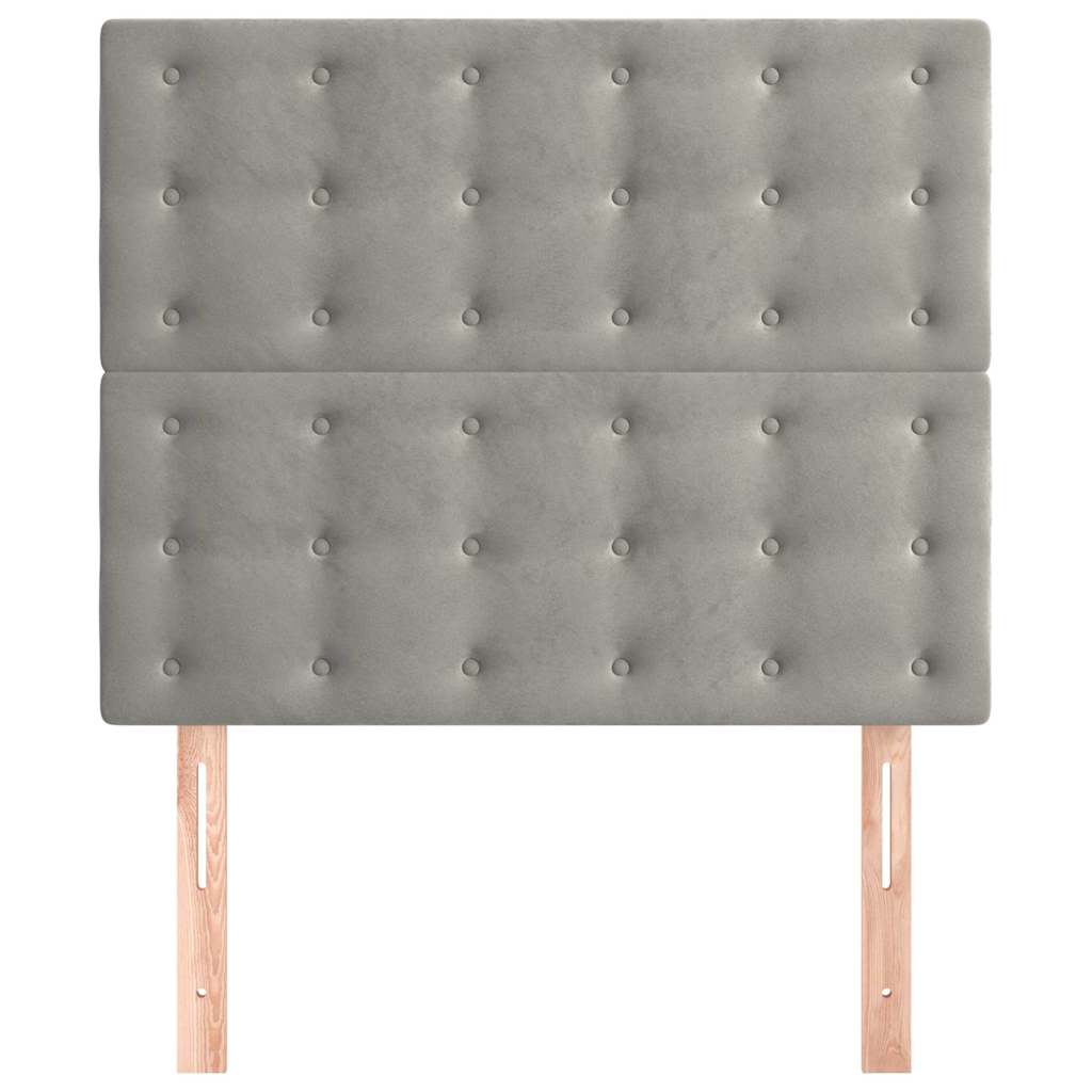 Vidaxl hoofdbord lichtgrijs 100x5x118 128 cm fluweel