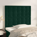 Vidaxl hoofdbord donkergroen 100x5x118 128 cm fluweel