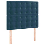 Vidaxl hoofdbord donkerblauw 100x5x118 128 cm fluweel