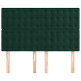 Vidaxl hoofdbord donkergroen 144x5x118 128 cm fluweel