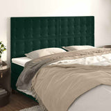 Vidaxl hoofdbord donkergroen 160x5x118 128 cm fluweel