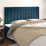 Vidaxl hoofdbord donkerblauw 160x5x118 128 cm fluweel