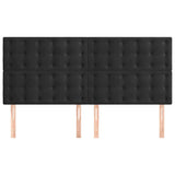 Vidaxl hoofdbord zwart 180x5x118 128 cm fluweel