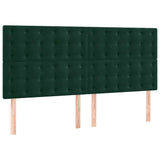 Vidaxl hoofdbord donkergroen 180x5x118 128 cm fluweel