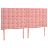 Vidaxl hoofdbord roze 180x5x118 128 cm fluweel