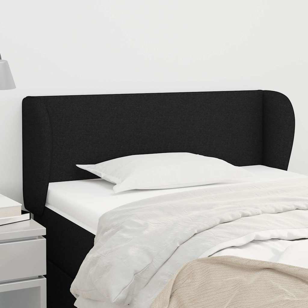 Vidaxl hoofdbord met randen 83x23x78 88 cm stof zwart