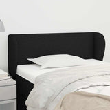 Vidaxl hoofdbord met randen 83x23x78 88 cm stof zwart