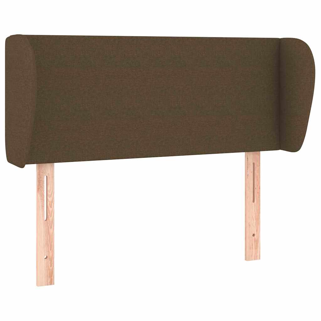 Vidaxl hoofdbord met randen 83x23x78 88 cm stof donkerbruin