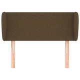 Vidaxl hoofdbord met randen 83x23x78 88 cm stof donkerbruin