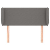 Vidaxl hoofdbord met randen 93x23x78 88 cm stof donkergrijs