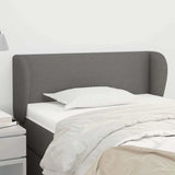 Vidaxl hoofdbord met randen 93x23x78 88 cm stof donkergrijs