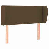 Vidaxl hoofdbord met randen 93x23x78 88 cm stof donkerbruin