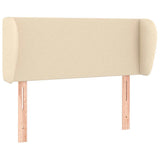 Vidaxl hoofdbord met randen 93x23x78 88 cm stof crèmekleurig