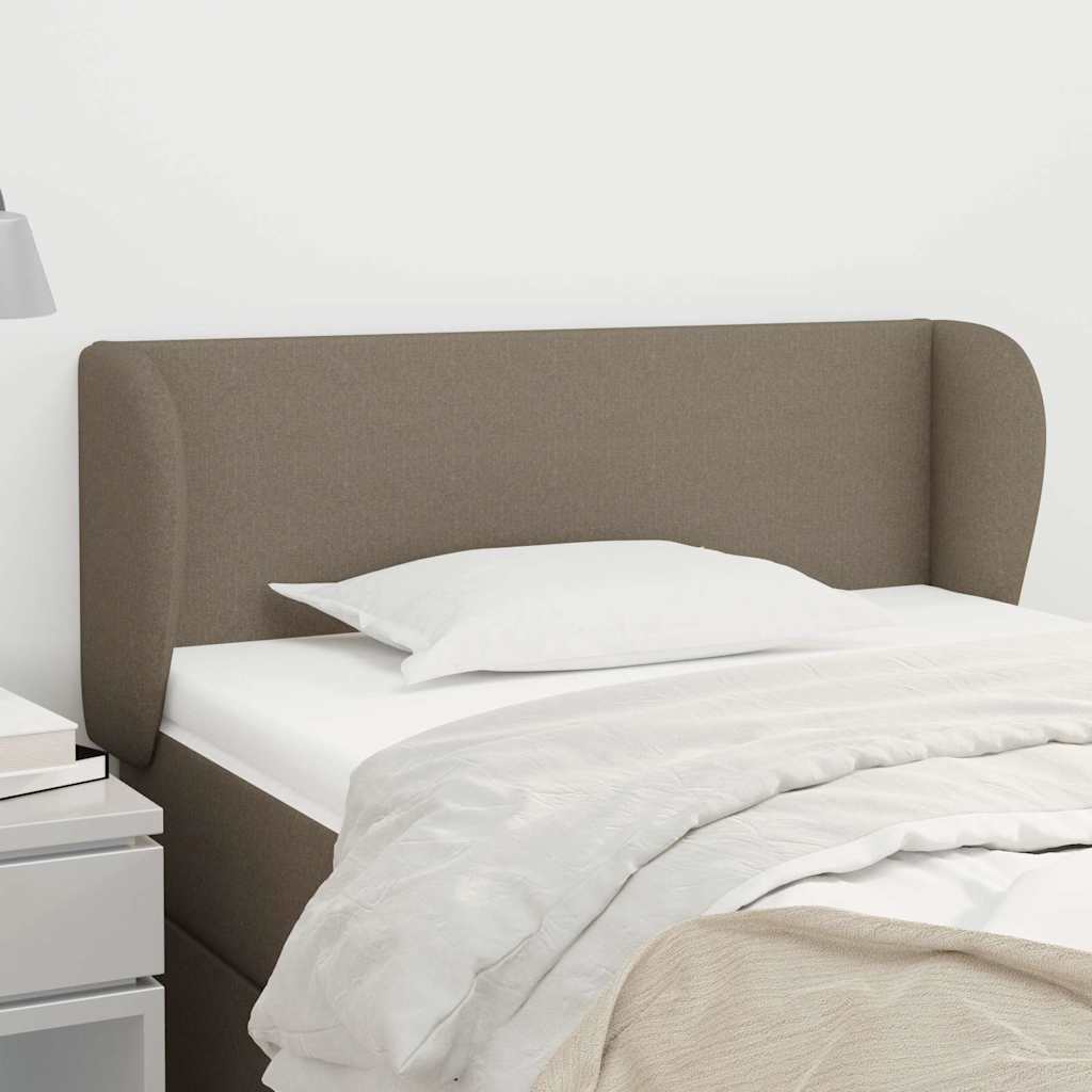 Vidaxl hoofdbord met randen 103x23x78 88 cm stof taupe