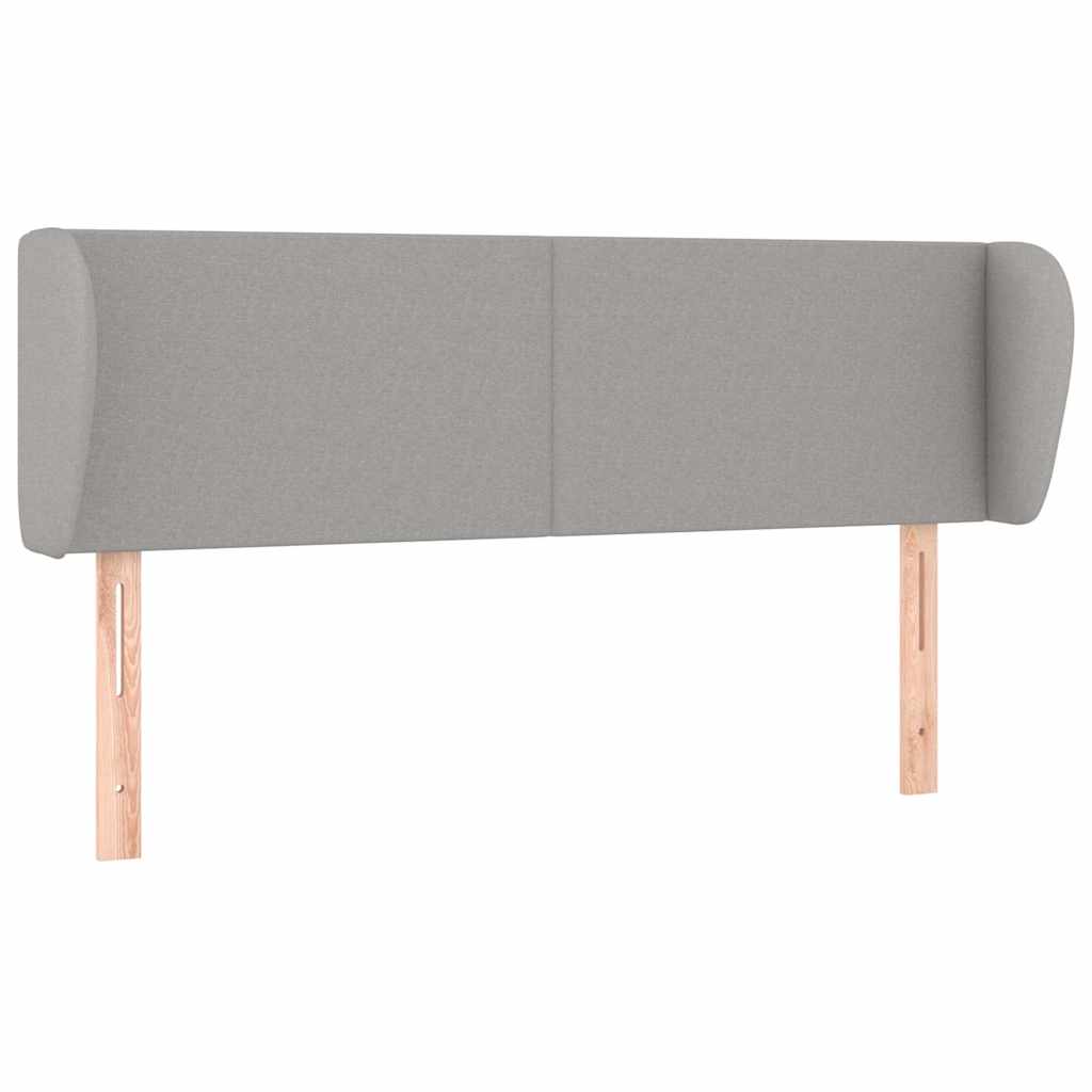 Vidaxl hoofdbord met randen 147x23x78 88 cm stof lichtgrijs