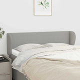 Vidaxl hoofdbord met randen 147x23x78 88 cm stof lichtgrijs