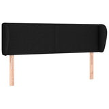 Vidaxl hoofdbord met randen 147x23x78 88 cm stof zwart