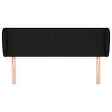 Vidaxl hoofdbord met randen 147x23x78 88 cm stof zwart