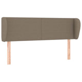 Vidaxl hoofdbord met randen 147x23x78 88 cm stof taupe