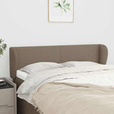 Vidaxl hoofdbord met randen 147x23x78 88 cm stof taupe