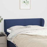 Vidaxl hoofdbord met randen 147x23x78 88 cm stof blauw
