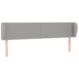 Vidaxl hoofdbord met randen 163x23x78 88 cm stof lichtgrijs