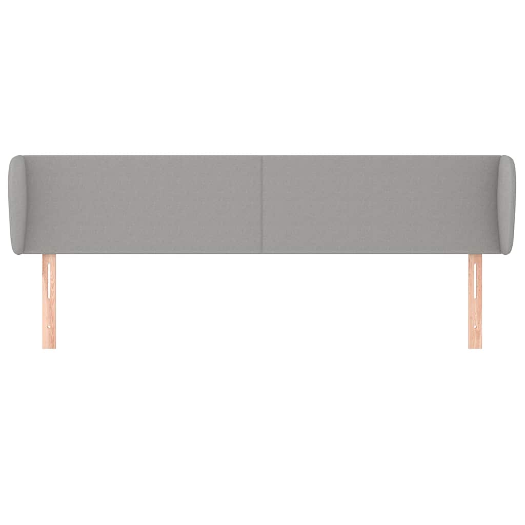 Vidaxl hoofdbord met randen 203x23x78 88 cm stof lichtgrijs