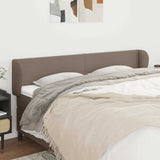 Vidaxl hoofdbord met randen 203x23x78 88 cm stof taupe