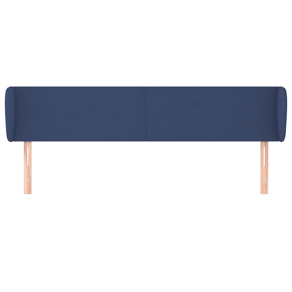 Vidaxl hoofdbord met randen 203x23x78 88 cm stof blauw
