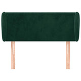 Vidaxl hoofdbord met randen 83x23x78 88 cm fluweel donkergroen