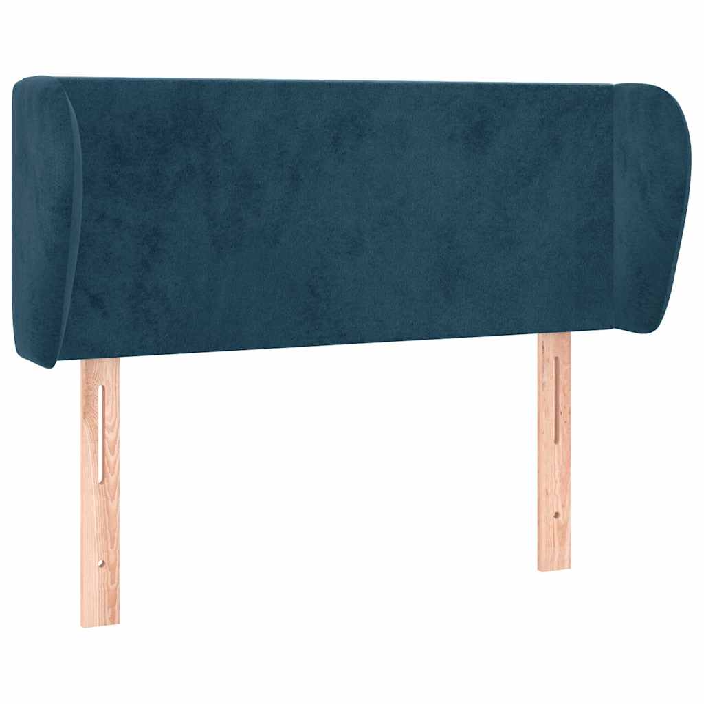Vidaxl hoofdbord met randen 83x23x78 88 cm fluweel donkerblauw