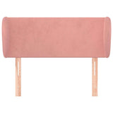 Vidaxl hoofdbord met randen 83x23x78 88 cm fluweel roze