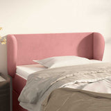 Vidaxl hoofdbord met randen 83x23x78 88 cm fluweel roze